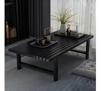 Low Table for Dining, Multifunctional Japanese Floor Sitting Table, Modern Design for Bedroom, Living Room, Balcony, Camping, Puja, Space-Saving, 80x60CM