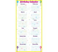 Low-Tac Birthday Calendar Vertical