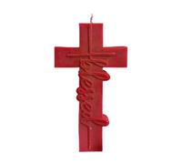 Low Temperature Candle, Red Erotic Wax Play Candle with Cross Shape 50-52℃ Safe Skin Temperature, Scented Romantic Massage Candle for Date Night Couples Sensual Massage Erotic Games Romantic Gift