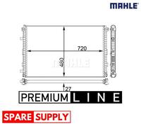 LOW TEMPERATURE COOLER, CHARGE AIR COOLER FOR AUDI A6 C8 A7 Q7 MAHLE CIR 24 000P