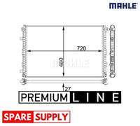 LOW TEMPERATURE COOLER, CHARGE AIR COOLER FOR AUDI A6 C8 A7 Q7 MAHLE CIR 24 000P