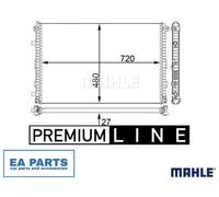 Low Temperature Cooler, charge air cooler for AUDI A7 MAHLE CIR 24 000P