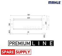 LOW TEMPERATURE COOLER, CHARGE AIR COOLER FOR BMW F45 F48 F39 MAHLE CIR 35 000P