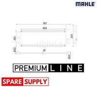 LOW TEMPERATURE COOLER, CHARGE AIR COOLER FOR BMW F45 F48 F39 MAHLE CIR 35 000P