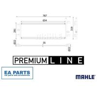 Low Temperature Cooler, charge air cooler for MINI F60 MAHLE CIR 35 000P