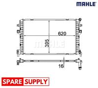 LOW TEMPERATURE COOLER, CHARGE AIR COOLER FOR VW ARTEON BORA MAHLE CIR 34 000S