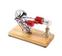 Low Temperature Stirling Engine Assembled Electricity Generator Heat Experiment Generator Model with Flywheel Designs Educational Toy