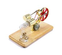 Low Temperature Stirling Engine Assembled Electricity Generator Heat Experiment Generator Model With Flywheel Designs Physics Enthusiasts