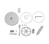 Low Temperature Stirling Engine Model, Aluminum Physical Experimental Engine Kit, Educational Science Toy for Kids and Students, Hands - On Physics Demonstration Engine with Glass