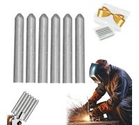 Low Temperature Universal Welding Rod, 2026 Upgraded Low Temperature Welding Rods, Weldable Copper Metal Universal Low Temperature Easy Melt Welding Rods for Aluminum, Copper, Iron All Metal (6pcs)