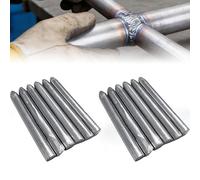 Low Temperature Universal Welding Rods, Tin Powder Welding Rod for Copper, Aluminium, Stainless Steel, Iron, Easy to Melt with Lighter Solder Rod for Electronics (Silver_12 Pieces)