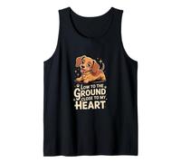 Low to The Ground Close to My Heart Dachshund Tank Top