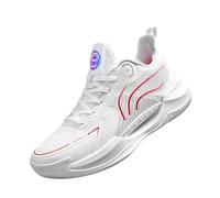 Low Top Lightweight Breathable Casual Soft Soled Practical Sports Shoes for Training Soft Cushion for Active Mornings White