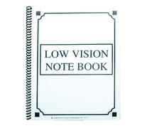 Low Vision Notebook - Bold Lines -White Paper