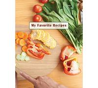 Low Vision Recipe Book: My Favorite Recipes: Personal Cookbook with Large Print and Bold Lines on White Paper for Visually Impaired