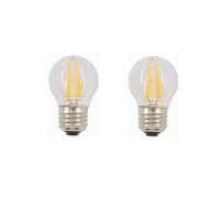 Low Voltage 24V E27 Led Light Bulb 4W 360 Degree 12v G45 Retro Edison Ball Bulb 2700k Warm White 36V G45 Lamp Bulb AC/DC12-36V for RV Camper Marine,Solar Power Light and Off Grid 2-Pack