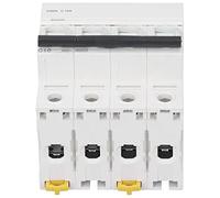 Low Voltage Circuit Breaker, Bistable Locking Clip 6000A Breaking Capacity Reliable Pa66 DIN Rail Mount Circuits Breakers for Electrical Systems Automatic switch