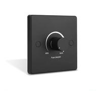 Low Voltage Light Dimmer Switch, 5A 12-24V Control Panel For RV Home LED Lighting Adjustable Brightness Compact Knob Design Black