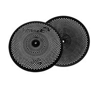 Low Volume Practice Cymbal Set 14 Hi-Hat One Pair(Black)