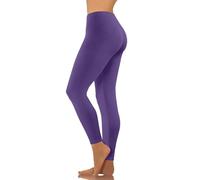 Low Waisted Leggings for Women UK Low-Rise Slim-fit Nine-Point Trousers,Women's Activewear Stretchy Casual Yoga Pants,Tummy Control Lady Legging Purple