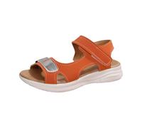 Low Wedge Flatform Sandals for Women Beach Sandals Casual Side Hollow Paste Slope Bottom Roman Shoes Summer Fashion Women's Pale Blue for Ladies Sandles Size 5 (Orange,6)