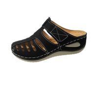 Low Wedge Sandals With Arch Support For Women Closed Toe Sandals For Women Dressy Lightweight Comfortable Sliders Versatile Slip On Sliders Breathable Summer Slides Travel Casual Shoes