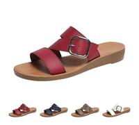 Low Wedge Slides For Women, Slip On Sandals Women, Snake-Embossed Slide Sandals, Open Toe Buckle Footwear, Dual-Strap Faux-Leather Slides For Weekend Getaways, Seaside Strolls, Market Trips