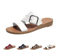 Low Wedge Slides For Women, Slip On Sandals Women, Snake-Embossed Slide Sandals, Open Toe Buckle Footwear, Dual-Strap Faux-Leather Slides For Weekend Getaways, Seaside Strolls, Market Trips