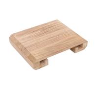 Low Wood Foot Stool, Rectangular Bed Stool, Large Surface Step Ladder for Home Office, Foot Rest Stool Under Desk, Portable Ergonomic Leg Support Stool ( Color : Tung wood color , Size : 40*29*7.5cm )