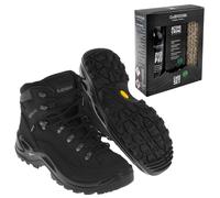 Lowa Renegade GTX MID Women's Boots - Deep Black + Lowa Care Set for footwear cleaning - set