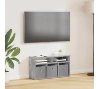 vidaXL Lowboard with Drawer Concrete Grey 72 x 22.5 x 38 cm, Grey
