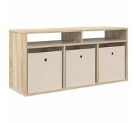 vidaXL Lowboard with Drawer Smoked Oak 102 x 32 x 48.5 cm