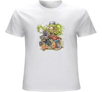 Lowbrow T Shirts Cp Weirdo Hotrod Kustom Kulture Rat Fink Rockabilly Mens Tee White S