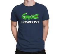 LOWCOST X Crocodile Balloon Funny Branded Sarcasm Parody Saying Design, Men's Navy, XXL