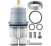 LOWCUS Shower Cartridge Replacement for Delta RP46074 (2006-Present) 1-Pack, Compatible with Delta 13 14 Series Single Handle, Includes Bonnet Nut, Fix Leak or Drip, Temperature or Pressure Issues