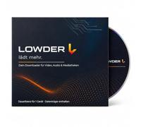 LOWDER PRO - Video & Audio Downloader | Compatible with YouTube & Online TV Services | MP3, MP4 & Playlist Downloads | Media Library for 1 PC/Mac | Perpetual License | DVD Edition