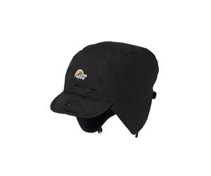 Lowe Alpine Classic Mountain Cap - Lightweight Fleece Hat with Ear Flaps for Hiking & Mountaineering - Black - Medium