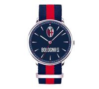 Lowell Bologna FC P-BA4490XB1 Analogue Watch Only Time with Emblem, Black, Strap