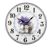 Lowell Justaminute Multicolor Lavender Wall Clock