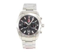 LOWELL Men's Milan Football Steel Chronograph Watch, Black