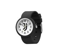 LOWELL Quartz Watch with Silicone Strap, Analogue Dial, Black