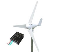 LOWENERGIE 100W 12V Wind Turbine Generator Kit - Off-Grid Power System with Charge Controller for Boats, Caravans, Remote Cabins and UK Renewable Energy