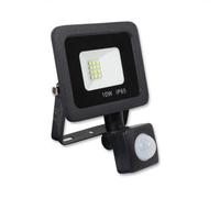Lowenergie 10W Led Floodlight With Pir - Black Casing
