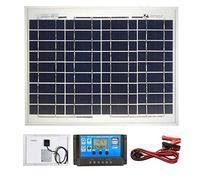 LOWENERGIE 10W Poly-Crystalline Solar Panel Battery Charging Kit with Charger K1. for Caravans, Motorhomes, Boats & Any Flat Surface