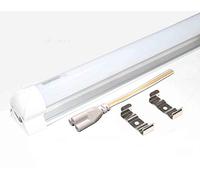LOWENERGIE 1500mm 5ft Integrated LED Tube Light, Clear Cover, Energy Saving, Fluorescent Lighting Replacement, Direct Ceiling Mounting (6000K Day White Frosted, 25)