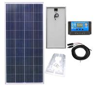 Lowenergie 150W Polycrystalline Solar Panel Kit With Charge Controller, Cable And Mounting Brackets