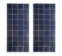 Lowenergie 2 x 150W Poly-Crystalline Solar Panel Premium Quality PV Photo-Voltaic Panel. for Caravans, Motorhomes, Boats & Any Flat Surface
