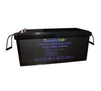 LOWENERGIE 200AH LiFePo4 Battery 12.8V Lithium-Ion Iron Phosphate 2560Wh Leisure Solar Caravan (Battery only)