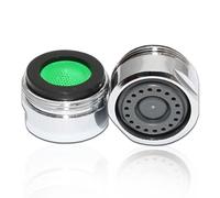 Lowenergie 24 mm Male Tap Aerator - 2 L/min Water-Saving Chrome Flow Regulator, Anti-Splash, Easy Install, Reduce Water & Energy Bills