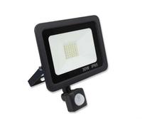 Lowenergie 30W Led Floodlight With Pir - Black Casing